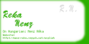 reka menz business card